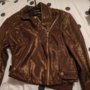 A metallic night moto jacket!